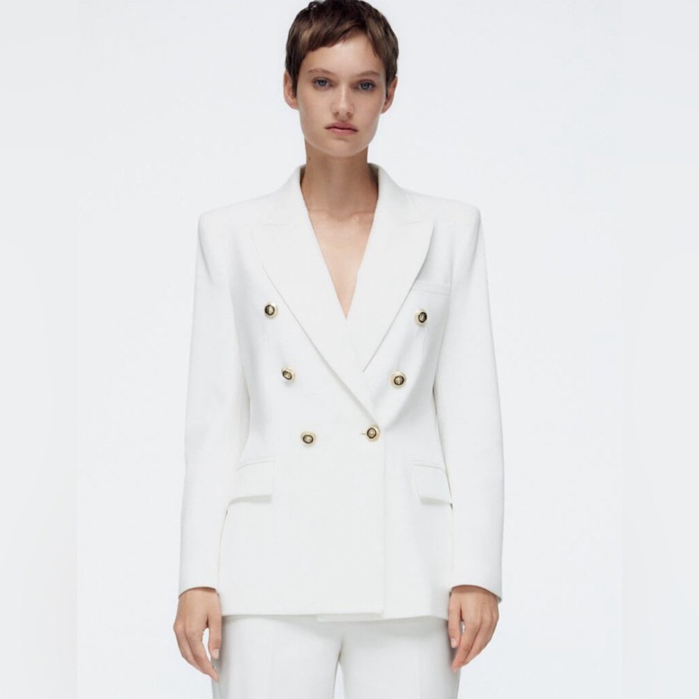 NWT Zara Tailored Double Breasted Blazer